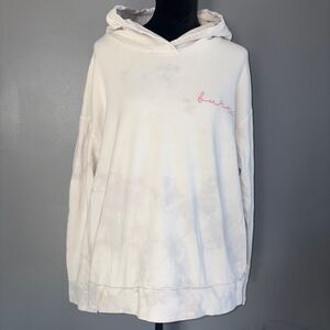 Burn Boot Camp Women's Tie-Dye Long Sleeve Pullover Hoodie LARGE